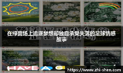 在绿茵场上追逐梦想却独自承受失落的足球情感故事